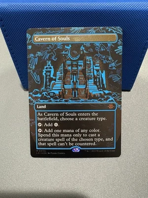 Cavern of Souls Neon Ink Blue, Borderless, Foil Lost Caverns of Ixalan 0410C - Image 1 of 4
