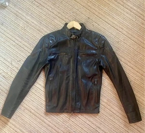 PRICE DROP!! matchless leather jacket mens Bond Cafe Racer biker Motorcycle - Picture 1 of 6