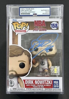 Dirk Nowitzki Signed NBA All Star Encapsulated Funko Pop Autographed PSA COA - Image 1 of 4