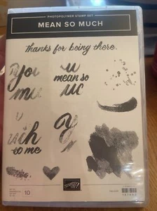 Stampin' Up MEAN SO MUCH photopolymer stamps, Retired - Picture 1 of 2
