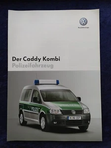 VW Caddy Kombi Polizei Polizeifahrzeug Prospekt 1.2005 - Picture 1 of 3