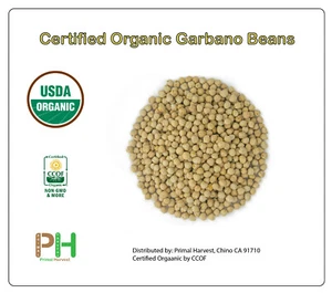 'ChickPeas' frijoles garbanzos orgánicos cultivados en EE. UU. Kabuli 'Chana' crudos/no transgénicos/kosher - Imagen 1 de 9