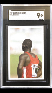 Ben Johnson 1987 A Question of Sport Booster Edition SGC 9 Mint Athletics