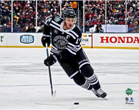 Jonathan Toews Chicago Blackhawks Unsigned 2019 NHL Winter Classic Photograph Cover