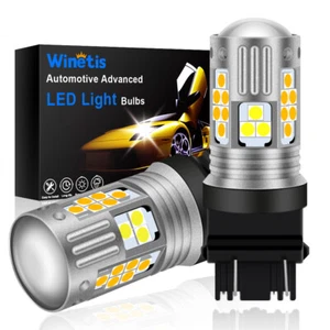 WINETIS 3157 T25 LED Switchback Dual Color Car White Amber Turn Signal Lights - Bild 1 von 8