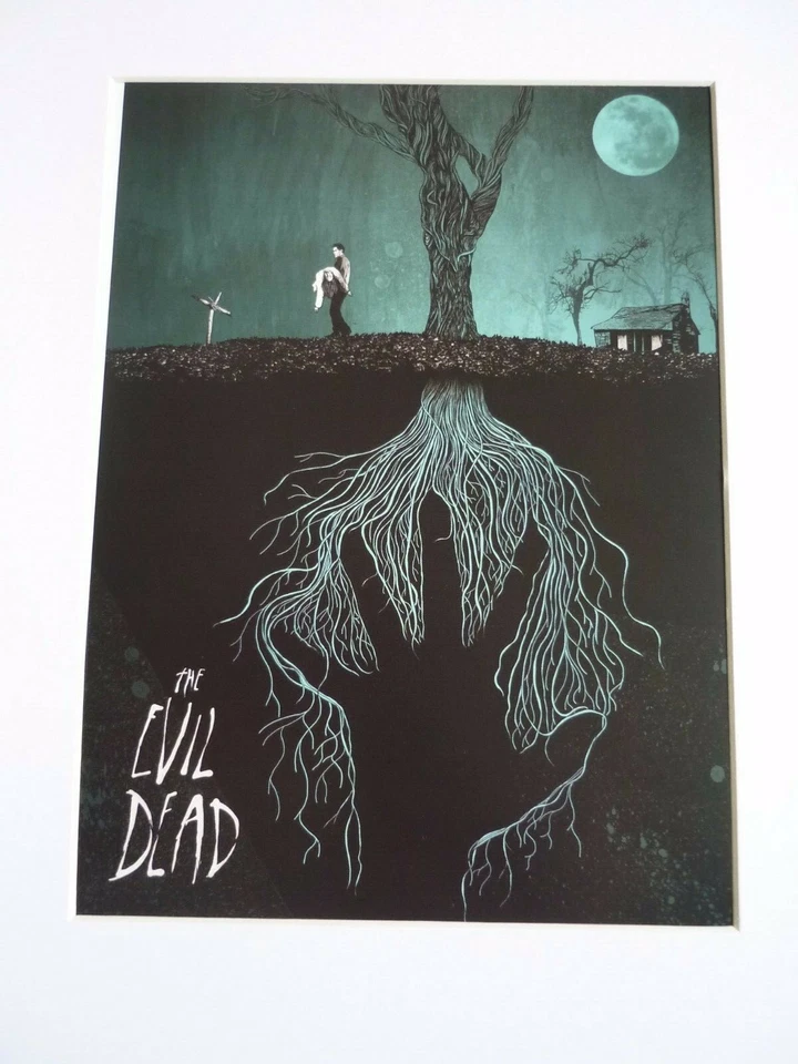 A4 Mount ready frame Poster Reinvent Film Mondo Influence THE EVIL DEAD TREE - Image 1 of 1