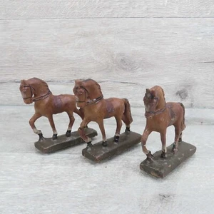 LINEOL - 3 Massefiguren Pferde - Höhe = 7 cm - #W85173 - Picture 1 of 12