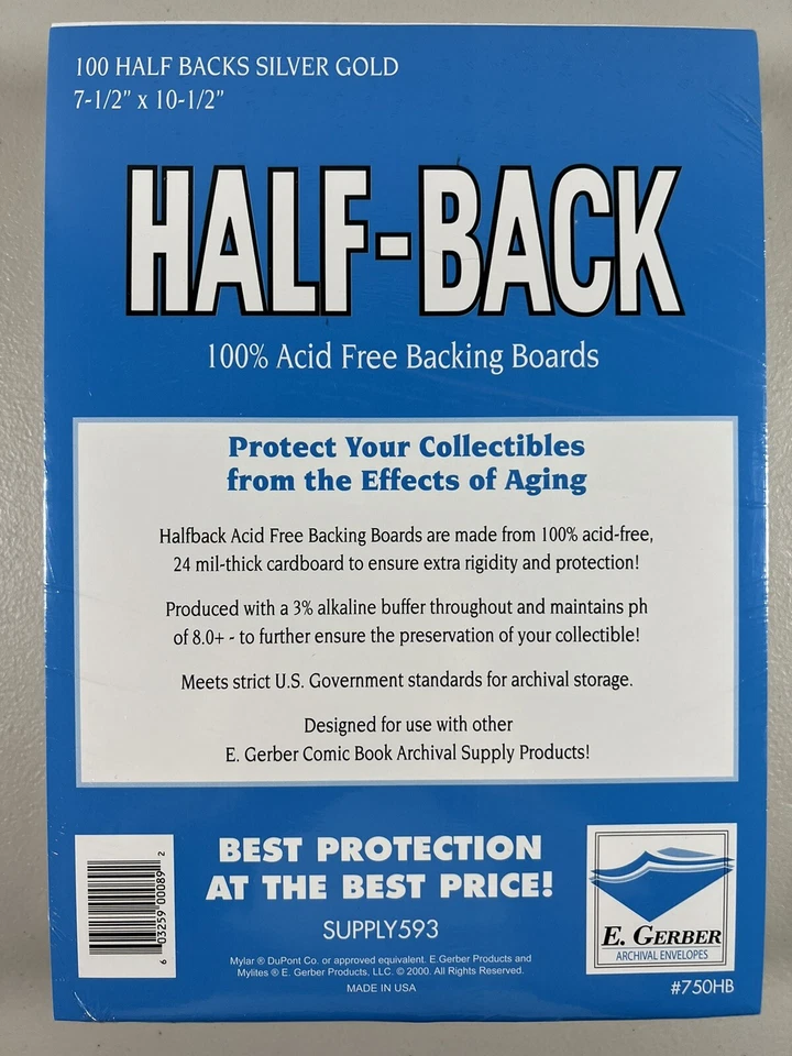 E. Gerber medio trasero plata/oro (100 piezas) 750HB Foto 1 de 1