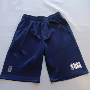 Icer Brands Navy NBA Athletic Short Youth Size 14/16 Elastic Waist Polyester D8 - Picture 1 of 9