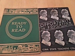 2 Vintage Education Booklets, Iowa Teachers College 1939 & Reading Workbook 1941 - Bild 1 von 7