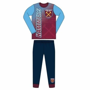 West Ham United FC Boys Official 2 Piece Pyjama Set, Kids Football Pjs Age 4-5 - Picture 1 of 2