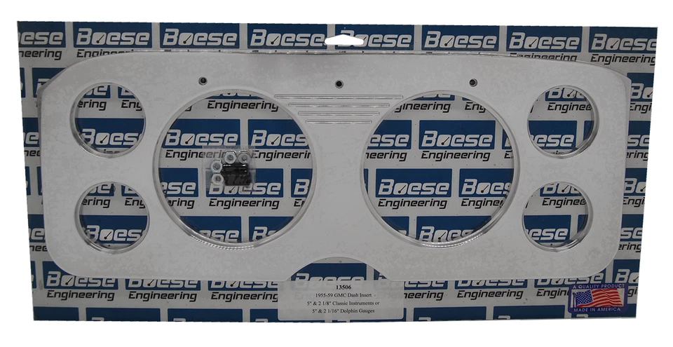 1955-1959 GMC Truck Brushed Black Gauge Panel Classic Instruments / Dolphin - Image 1 of 1