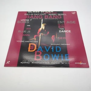 David Bowie Glass Spider Sydney Entertainment Center '87 Laserdisc VPLR-70605 - Picture 1 of 4
