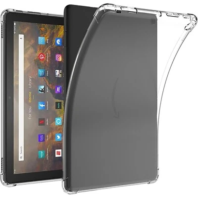 Clear TPU Bumper Case For Amazon Kindle Fire 7 HD 8 HD 10 Plus - Image 1 of 4