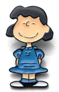 Peanuts Lucy Cartoon Character 1.25 Inches Tall Enamel Metal Pin - Picture 1 of 1