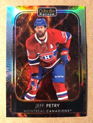 2021-22 o-pee-chee platinum Jeff Petry Hot Magma Parallel /499 #53 Montreal  - Image 1 of 2
