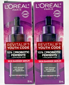 2 PACK, NEW, L'Oreal Paris Youth Code Skin Barrier Serum 30ML - Picture 1 of 3