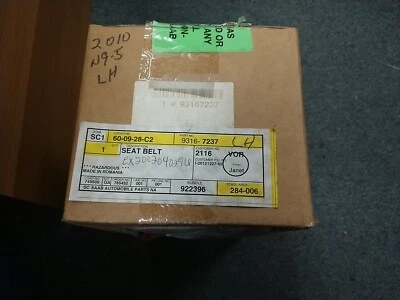 NUEVO OE Saab 9-5 cinturón de seguridad delantero izquierdo conductor retractor negro 93167237 2010-2011 Foto 1 de 2