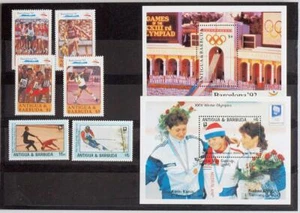 ANTIGUA & BARBUDA 1992 OLYMPICS XF Cpl. MNH** Set + Sheet, Sport, Jeux-Olympique - Picture 1 of 1