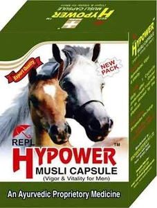 HYPOWER MUSLI 100% SAFE AND SECURE HERBAL MUSLI CAPSULES FOR MEN - 30 CAPSULES - Picture 1 of 3