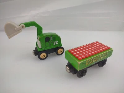Tapas de voladura de madera Thomas & Friends Railway Alfie & Brendam Bay Foto 1 de 4