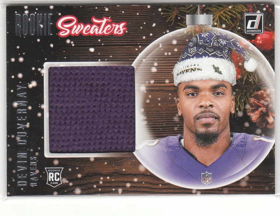 2020 Donruss Football Rookie Holiday Sweater #29 Devin Duvernay Ravens Pur - Image 1 of 1
