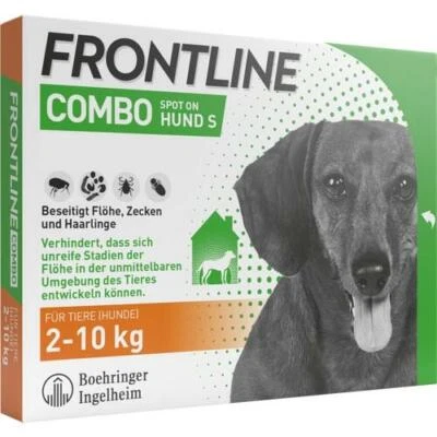 BOEHRINGER INGELHEIM VETMEDICA GMBH FRONTLINE Combo Spot on für kleine Hunde S 2 - 10 kg, 3 Pipetten ,PZN 17558574