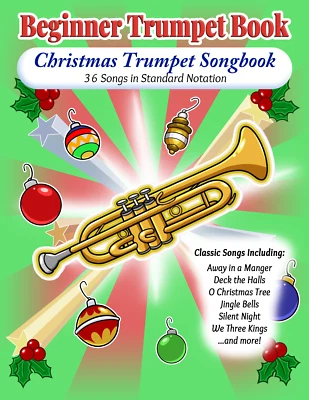 Trumpet Christmas Book - Beginner Trumpet Sheet Music - PDF FILE FORMAT - Image 1 of 4