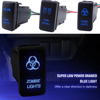 Interruptor de botón de encendido/apagado 12V para Toyota Tacoma 2005-2006 2007 2008 2009 2010 11 Foto 1 de 4