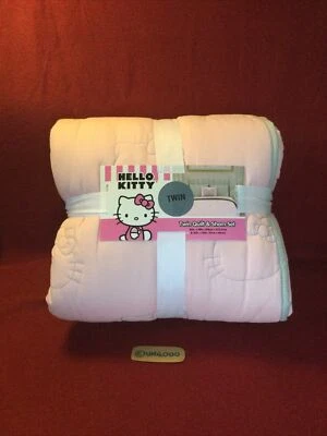 HELLO KITTY And Friends Rosa COLCHA Y SHAM Doble en Cinta Juego de Dormitorio Sanrio Foto 1 de 4