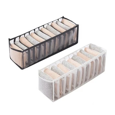 Foldable Storage Organizer Box With Dividers For Underwear And Socks Breathable - Image 1 of 4