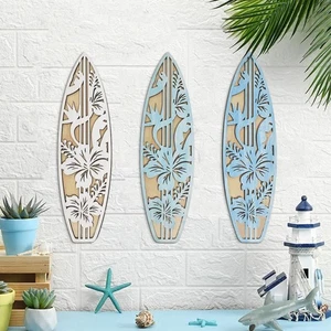 Retro Surfboard Wall Hanging Decor Bedroom Home Decorations - Picture 1 of 16