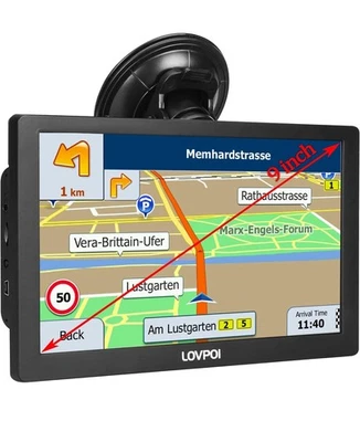 Truck GPS Navigator Commercial Drivers 2025 Lifetime Map Updates 9 Inch - Image 1 of 4