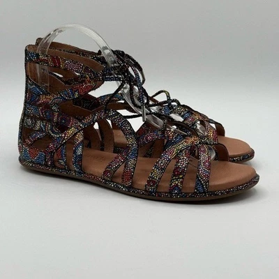 Gentle Souls By Kenneth Cole Break My Heart Colorful Gladiator Strappy Sandals - Image 1 of 4