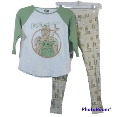 Her Universe Star Wars The Mandalorian Thermal Pajama Set Size JR Small   - Image 1 of 4