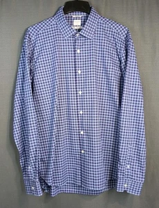 Culturata Roma Spread Color Shirt Thomas Mason Tartan Plaid Italy 18/46 XXL Blue - Picture 1 of 8