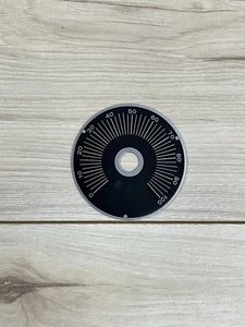 Placa de esfera de control de latón vintage 0-100 escala de panel de 3" - puntero medidor de equipo - Imagen 1 de 3