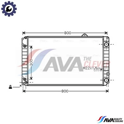 RADIATOR ENGINE COOLING AIA2099 FOR AUDI A8/S8 AAH 2.8L 6cyl A8AKG/ABZ 4.2L A8 - Image 1 of 4