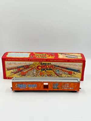 HO WALTHERS THE GREAT CIRCUS TRAIN 1967F JAMES E STRATE SHOWS ELEPHANT CAR #44 - Image 1 of 4