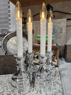 Luces de Belén - 4 velas de ventana a batería sensor/temporizador/ajustes de hora Foto 1 de 4