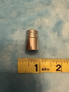 Vtg Snap on Tools 7/16" SAE Drive Shallow Socket 6 Point 1/4" Drive TM14 USA - Bild 1 von 6