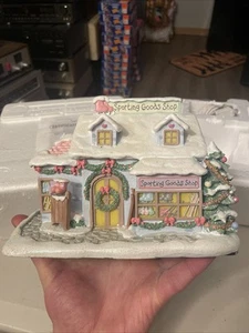 Hawthorne Precious Moments Christmas Village - Sporting Good Fun - Picture 1 of 11