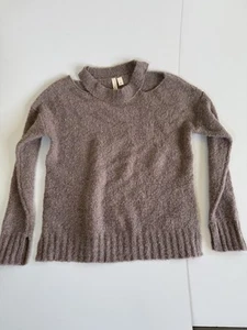 Women’s Anthropologie Moth Cut Sew Hanging Collar Relaxed Sweater Soft Small - Picture 1 of 11
