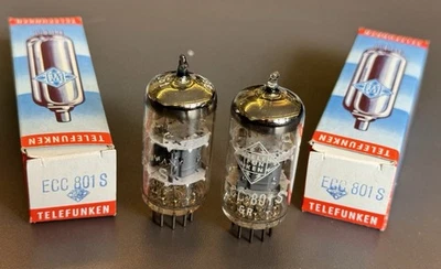 Pair Telefunken ECC801S (ECC81)  Tubes - Bild 1 von 4
