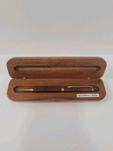 Seritesota Ironwood Kugelschreiber - 24K vergoldeter Besatz - mit Brasilienholzetui - Bild 1 von 6