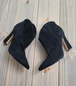 Botín MARC FISHER Masina Negro Gamuza Puntera Punta Talla 8.5 M - Imagen 1 de 9