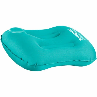 Semptec Aufblasbares Camping-Kissen mit eingebauter Handpumpe, türkis - Bild 1 von 4