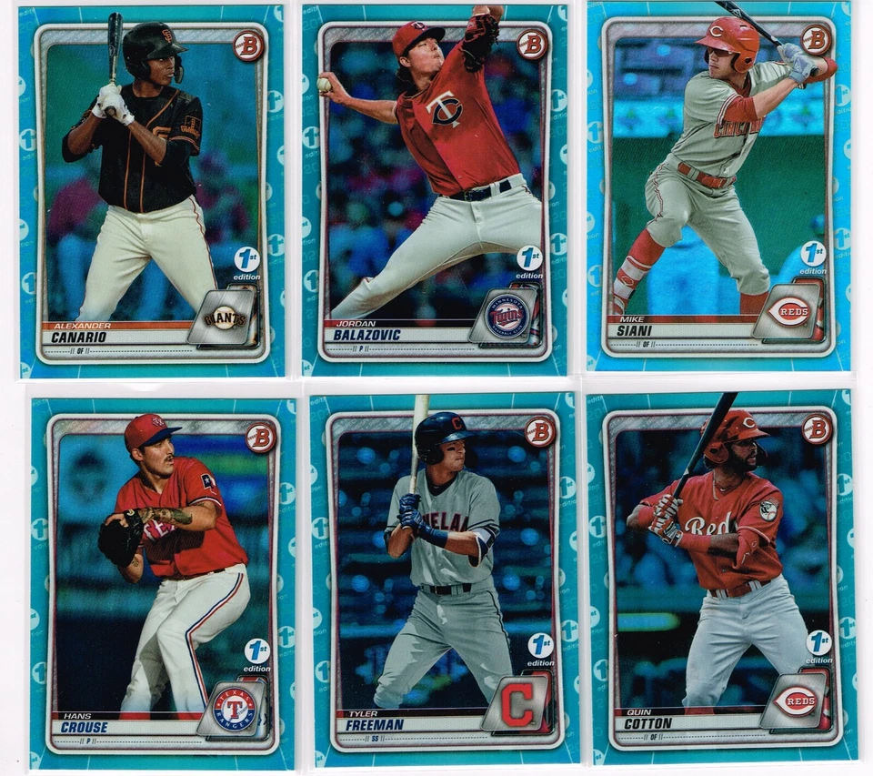 2020 BOWMAN DRAFT 1st EDITION SKY FOIL HANS CROUSE - TEXAS RANGERS - Image 1 of 1