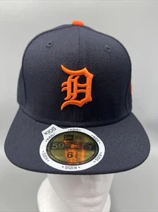 New Era 59Fifty Kids Detroit Tigers Road 2017 MLB Hat, Youth Size 6 3/8 JR Cap - Picture 1 of 9