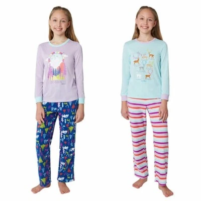 NUEVO Juego de pijama de 4 piezas Eddie Bauer niñas jóvenes talla MEDIANA 10-12 Foto 1 de 4